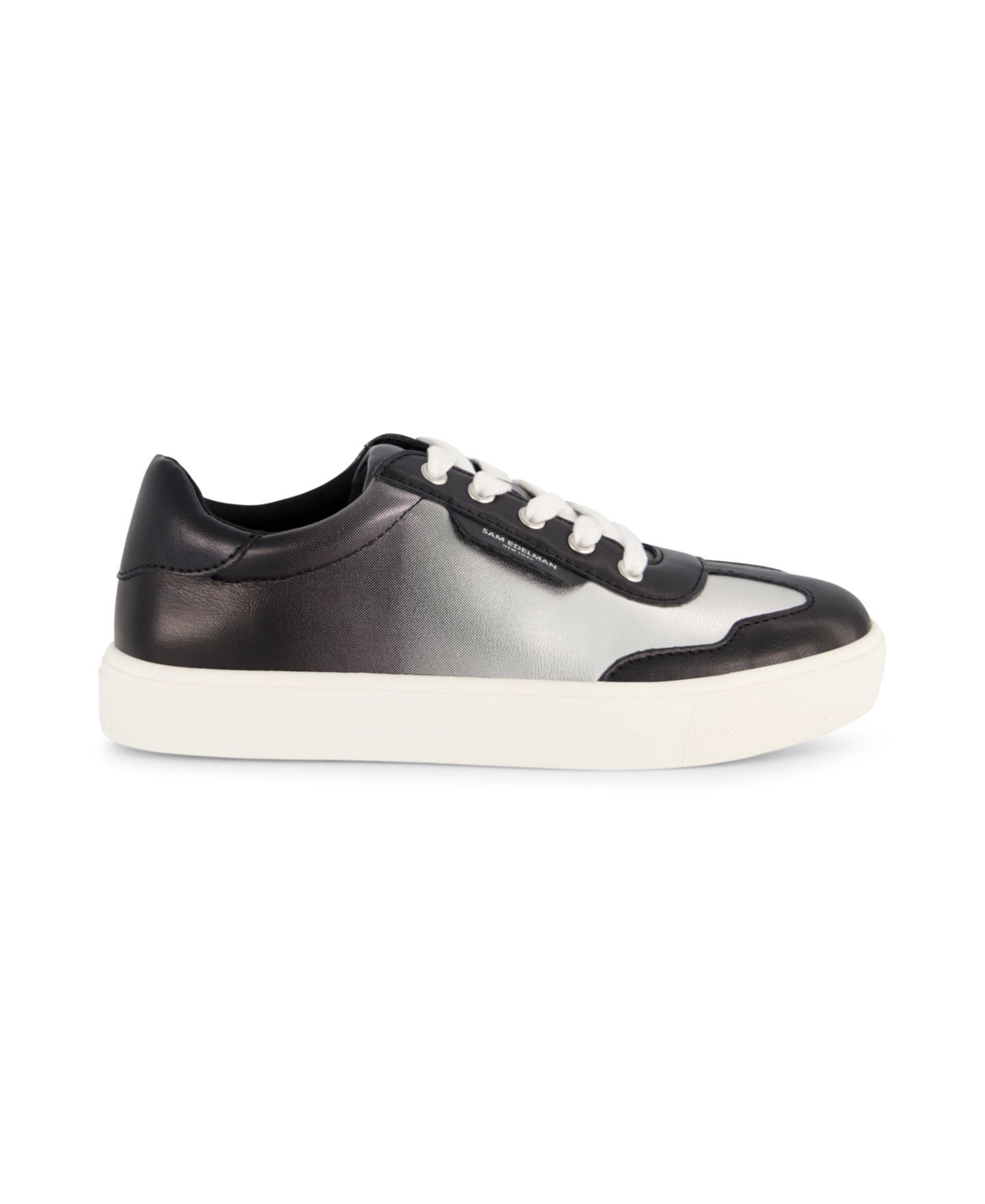 Кроссовки Sam Edelman Essie Tere Lace Up Court Sneaker для девочек, цвет: Чёрный — фото 4