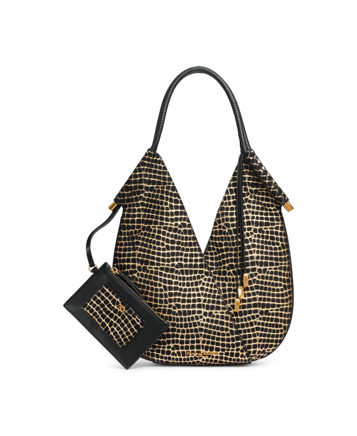 Donna Karan Baldwin Mini Shoulder Bag In Black,gold