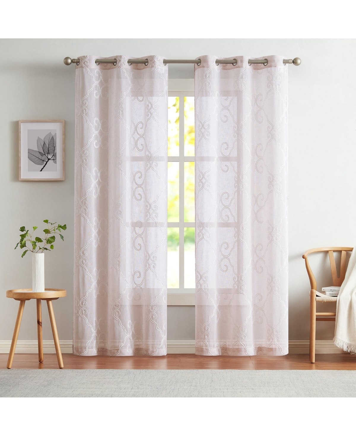 Dainty Home Lea Linen Look 76