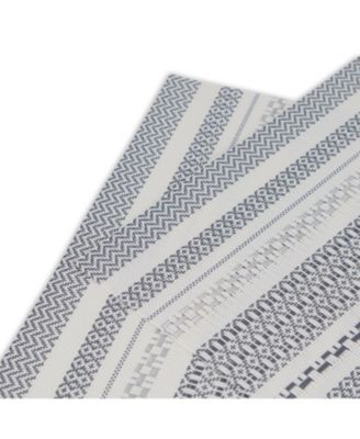 Maya Aztec Textured Reversible 12" x 18" Rectangular Placemats, Set of 6