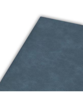 Rectangular 12" x 18" Florence Ivory and Taupe Reversible Leather Wipe Clean Placemats Set of 4