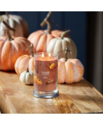 Yankee Candle Signature Large Tumbler Spiced Pumpkin Candle, 20 Oz