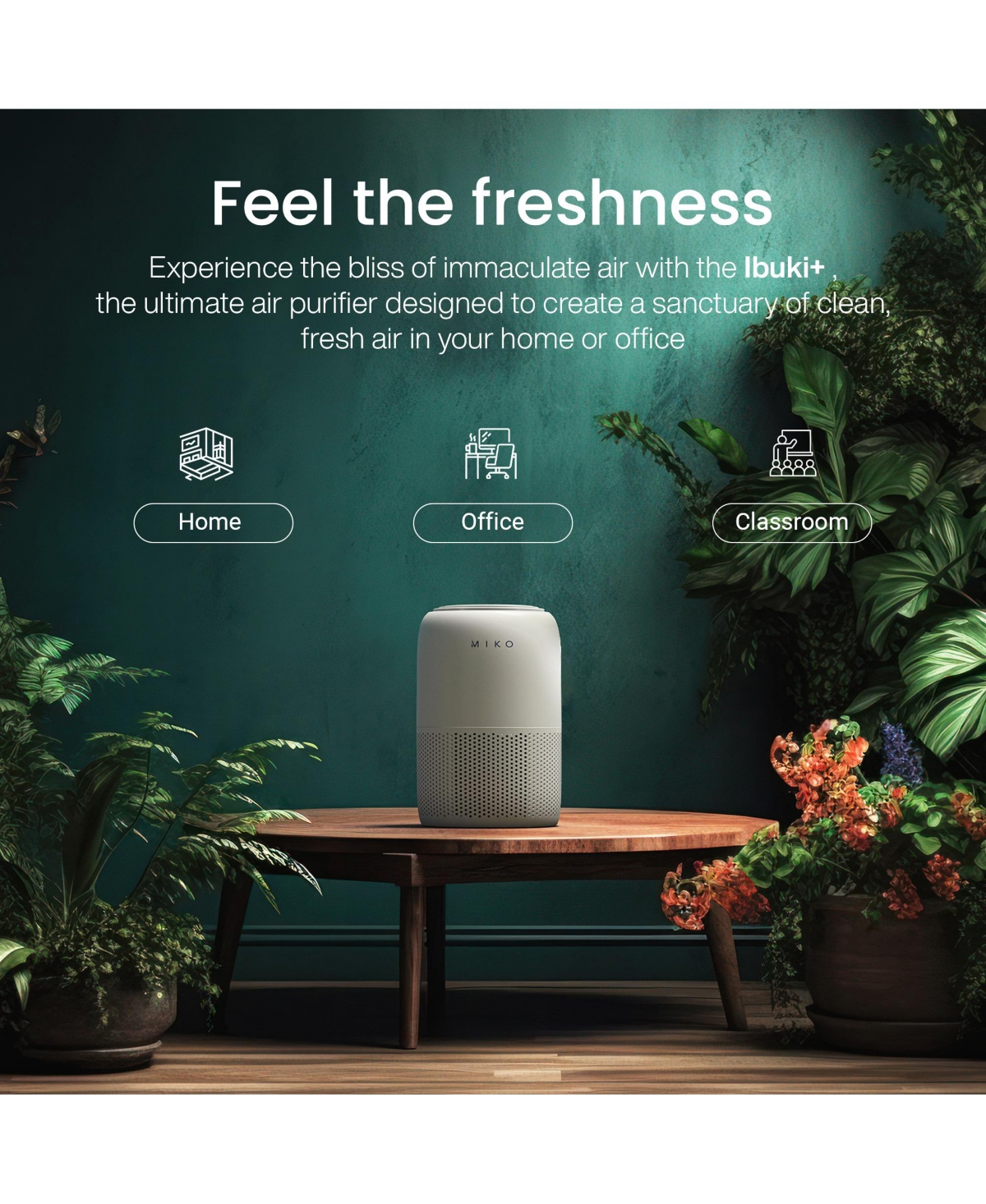 Miko Hepa Smart Air Purifier Up To 770 Sqft - App Controlled