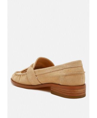 Rhone Tassels Detail Suede Loafers