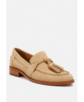 Rhone Tassels Detail Suede Loafers
