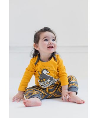 Baby Boys Baby Hufflepuff Slytherin Ravenclaw Baby 4 Pack Jogger Pants Newborn to