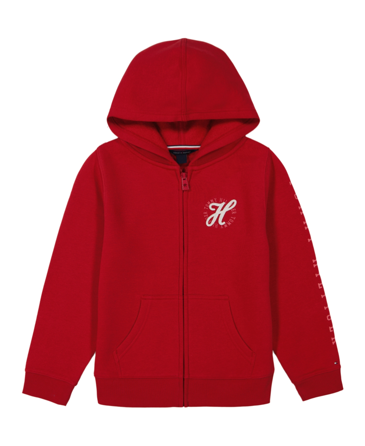 Tommy Hilfiger Toddler Girls Fleece Zip Hoodie In Medium Red
