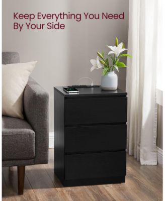 Nightstand with Charging Station for Convenient Power Access and Sleek Design