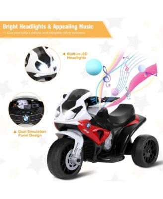 6V Kids 3 Wheels Riding BMW Licensed Electric Motorcycle-Red