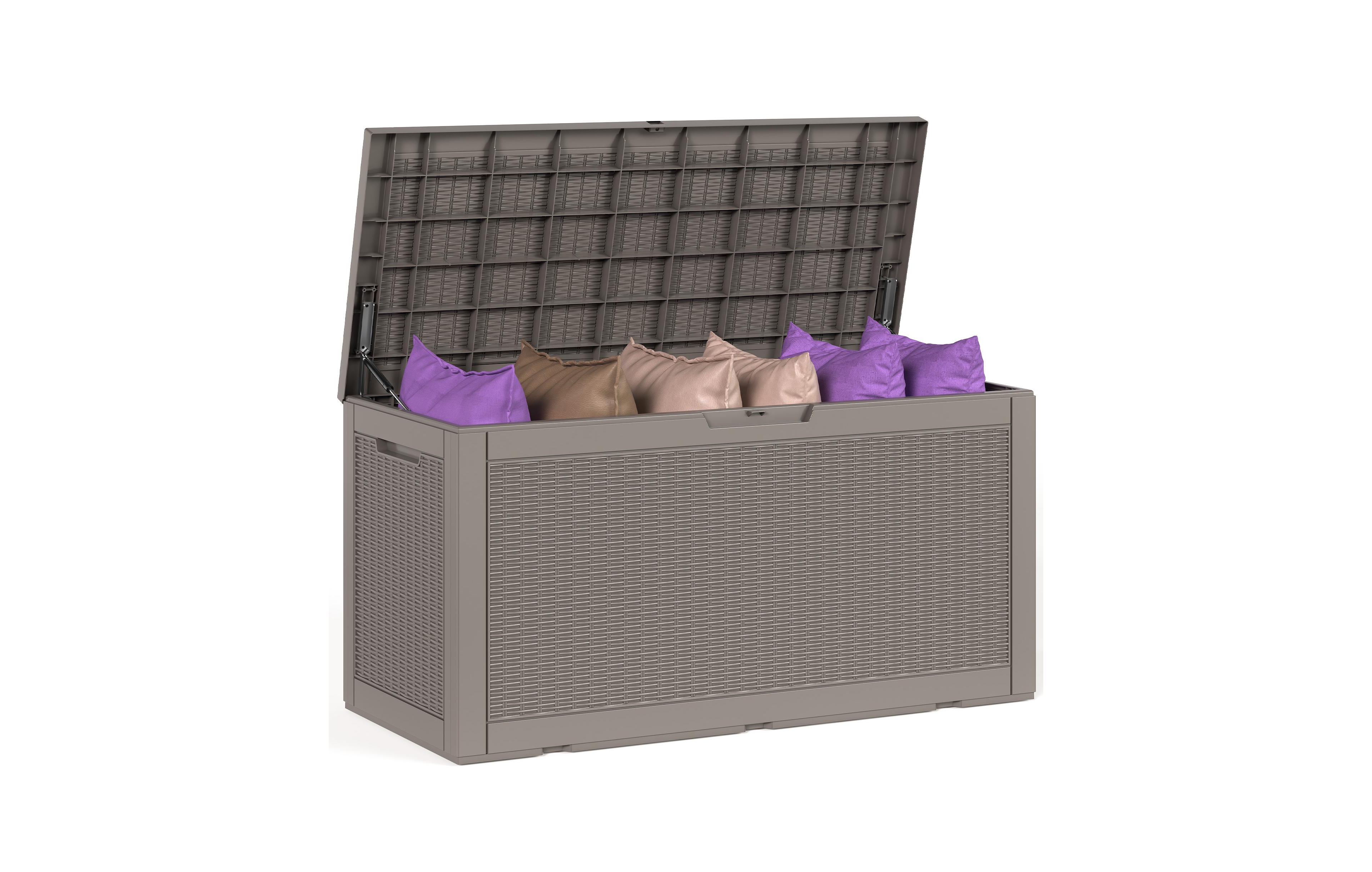 Sersper 100 Gallon Outdoor Patio Deck Storage Box Floor Decor
