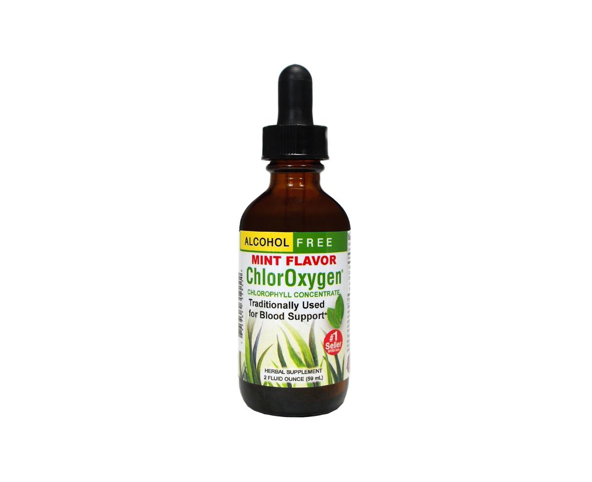 Chloroxygen Mint Chlorophyll Concentrate 2-Ounce Bottle