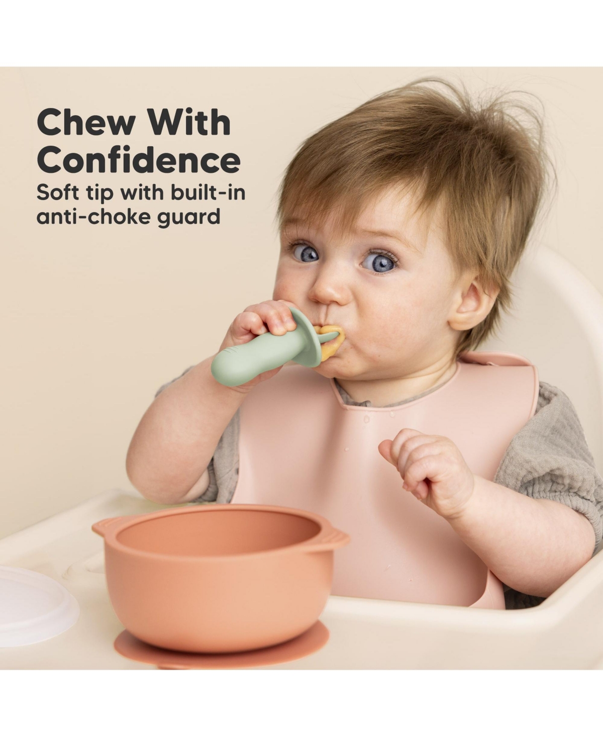 KeaBabies 4-Pack Prep Baby Spoons & Forks Set, Self Feeding Baby Utensils 6-18 Months, Silicone Blw Baby Feeding Set, Bpa-Free