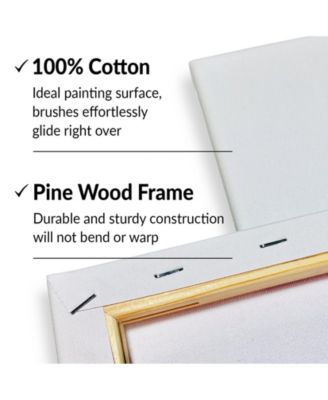 10Pk Stretched Canvas for Painting 8x10