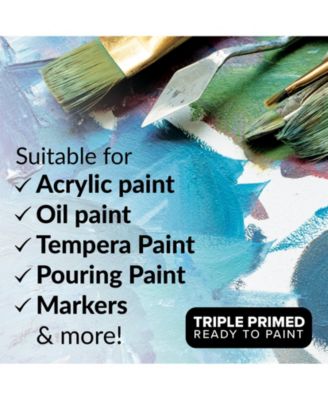 10Pk Stretched Canvas for Painting 8x10