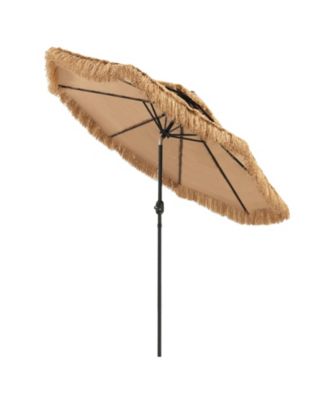 9 Feet Thatched Tiki Umbrella with 8 Ribs