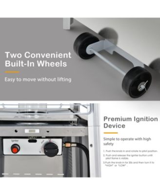 42000 BTU Pyramid Patio Heater with Wheels