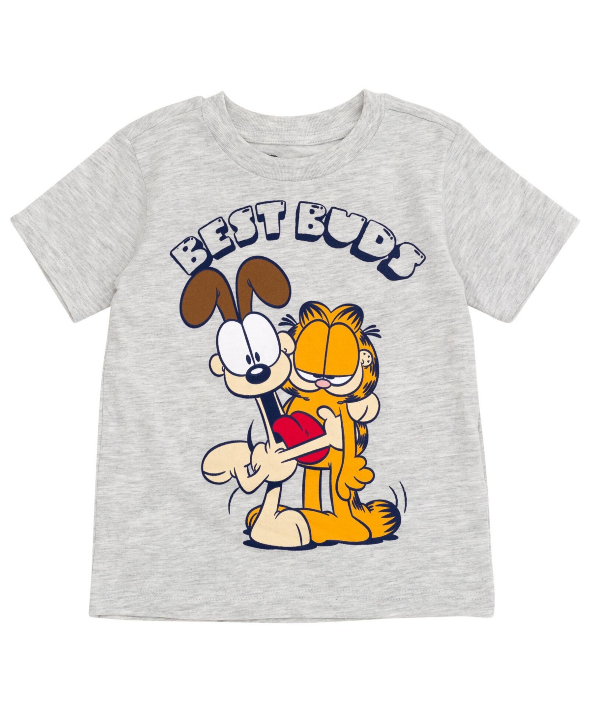 Garfield Boys T-Shirt and Mesh Shorts Outfit Set Toddler to Big Kid - best buds
