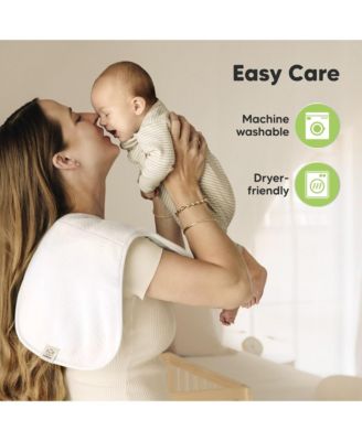 5pk Quin Baby Burp Cloths for Boys, Girls, Large Absorbent Cotton Burping Cloths for Babies, Newborns