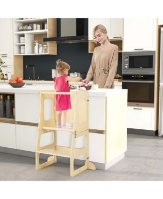 7-in-1 Toddler Climbing Toy Set with Reversible Ramp Convertible Step Stool