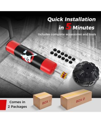 70" Freestanding Punching Bag with Fillable Base 12 Suction Cups & Shock Absorbers