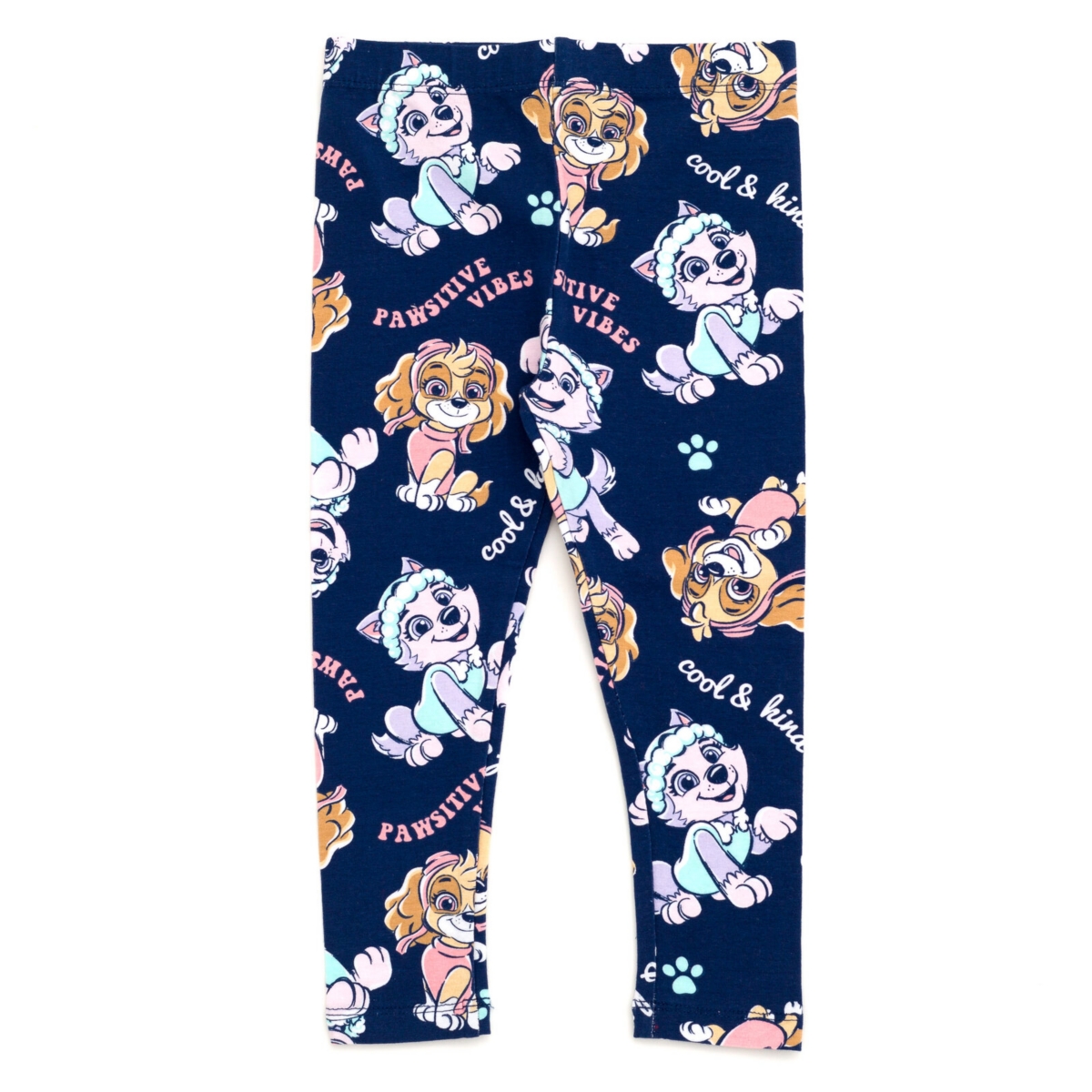 Paw Patrol Little Girls Crossover Fleece Sweatshirt and Leggings Outfit Set to (12 Months - 7-8) -/ navy