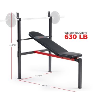 Adjustable Standard Incline Weight Bench, Bench Press with Barbell Rack