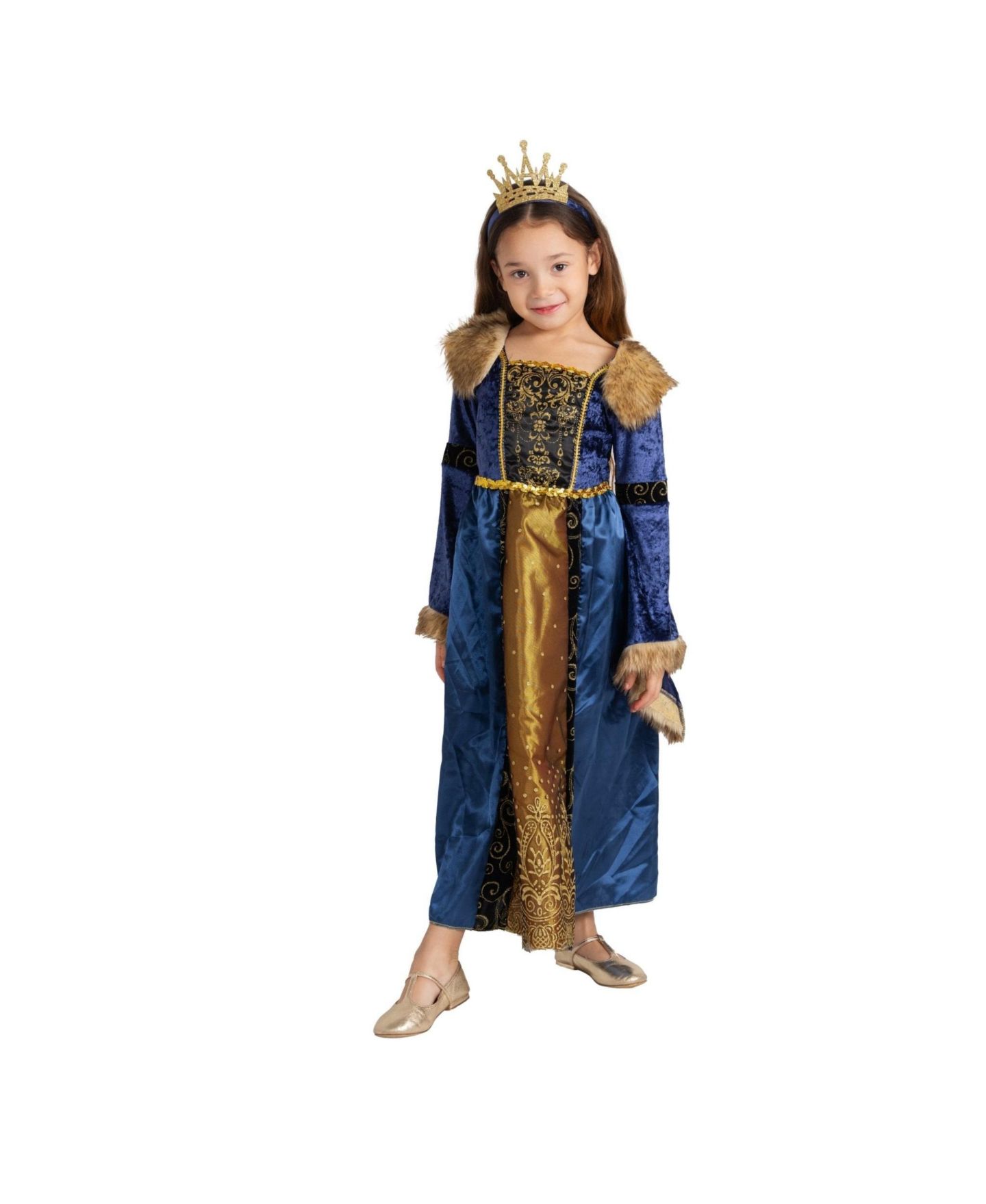 Детское платье Dress Up America Noblewomen Dress Costume - Girls, цвет: Тёмно-синий — фото 1