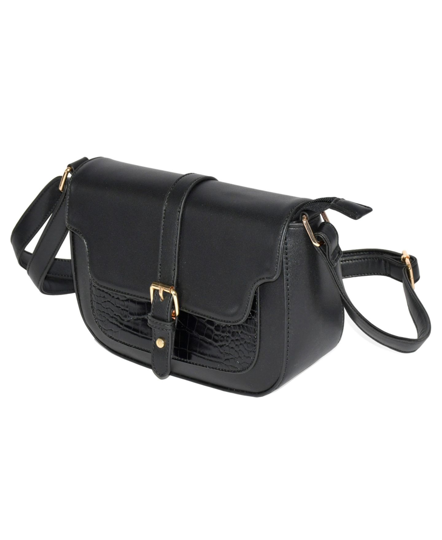 Женская сумка Nicci Ladies' Crossbody Bag with Buckle, цвет: Чёрный — фото 5