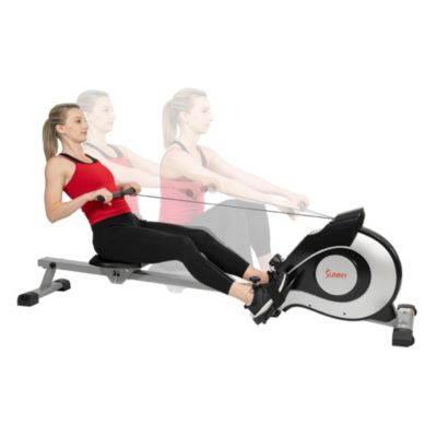 Sunny Health Fitness Magnetic Rowing Machine Rower 8 Level Resistance Long Rail Length Max Weight 250 lbs Macy s