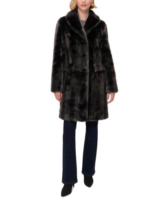 Macys jones new york faux fur coat hotsell