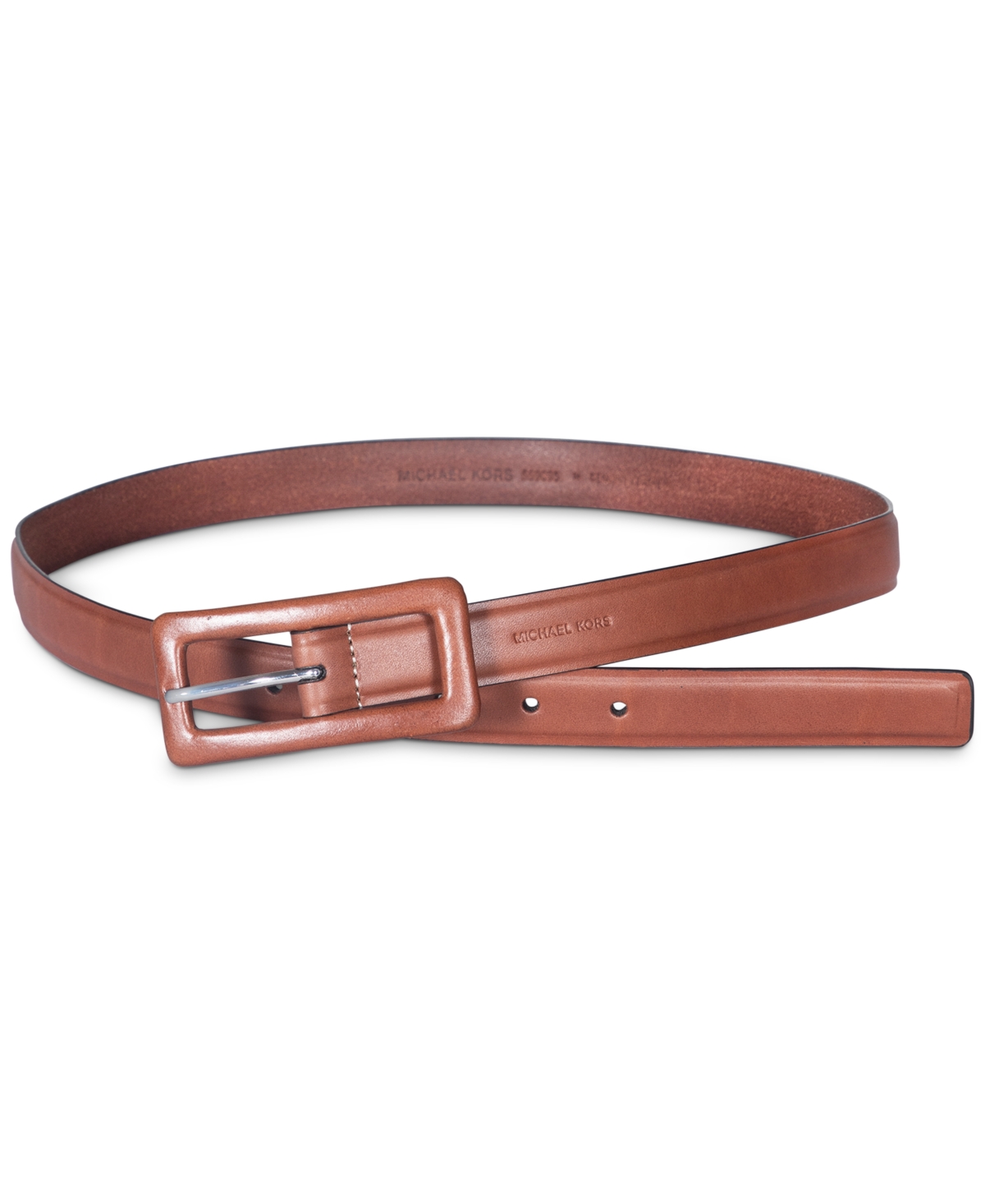 Michael Michael Kors Leather Covered Buckle Belt