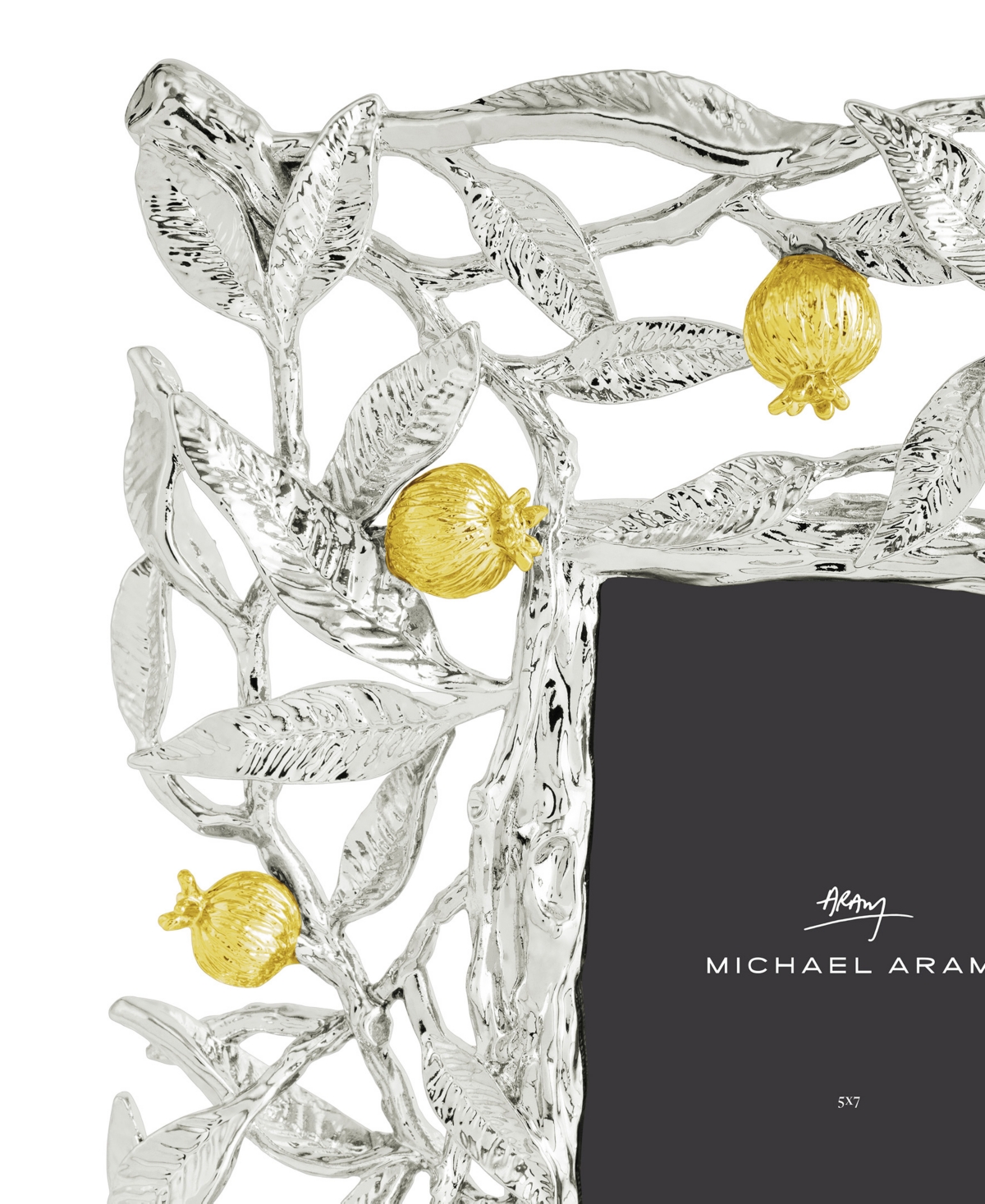 Michael Aram Pomegranate Silver & Gold Picture Frame, 5" X 7" In No Color
