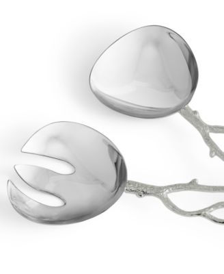 Pomegranate Silver and Gold Serving Set