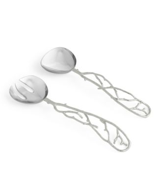 Pomegranate Silver and Gold Serving Set