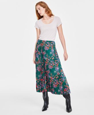 Women's Pleated Midi Skirt, Created for Macy's