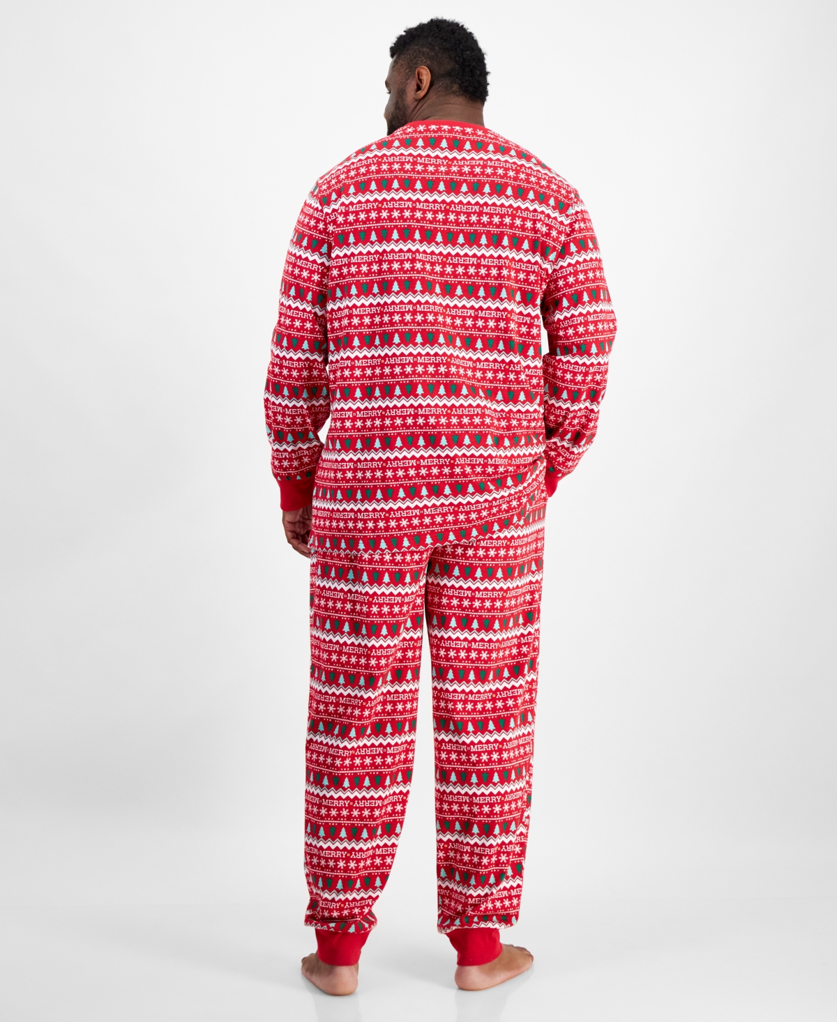 Holiday Lane Big & Tall Merry Mix It Cotton Matching Family Pajamas Set, Created for Macy's