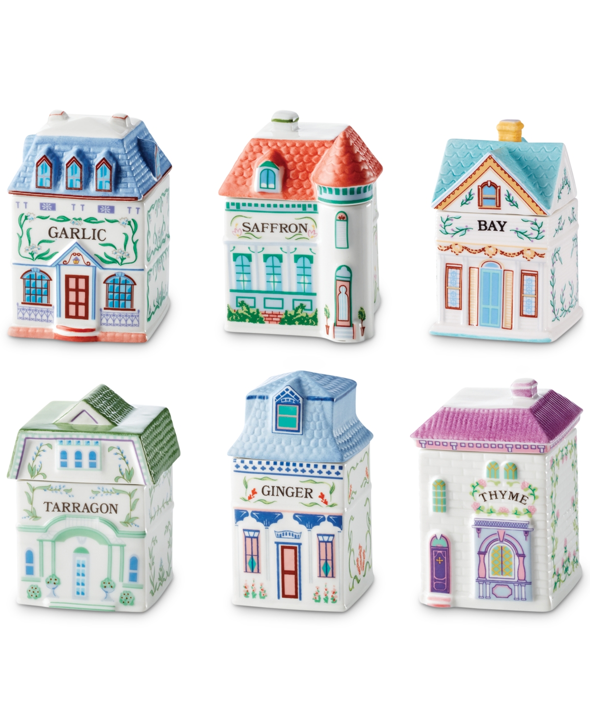 Lenox Spice Village 6 Pc. Spice Jar Gourmet Way Set
