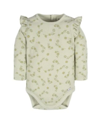 Onesies Baby Girls Long Sleeve Bodysuits, 2-pack