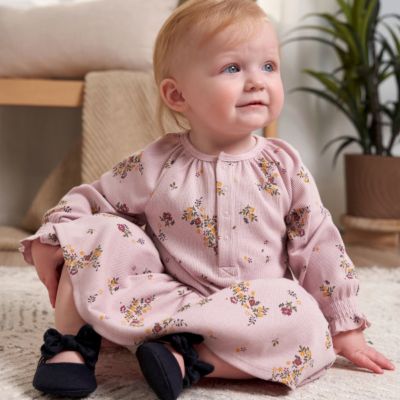Baby Girls Long Sleeve Apples Dress