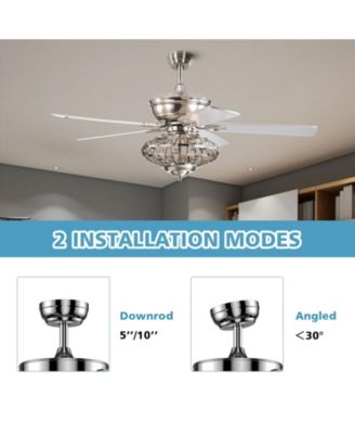 Wooden Blades and Remote Control 52 Inches Ceiling Fan