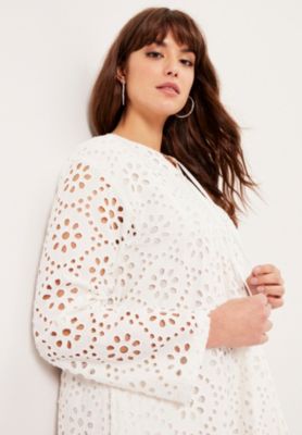 Women's June + Vie Eyelet Shirtdress