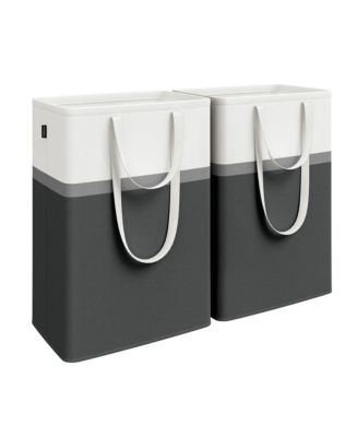Slickblue Top Laundry Hampers (Set of 2) Black - Macy's