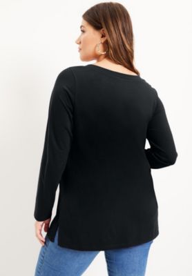 June + Vie Women's June + Vie Long-Sleeve V-Neck One + Only Tunic