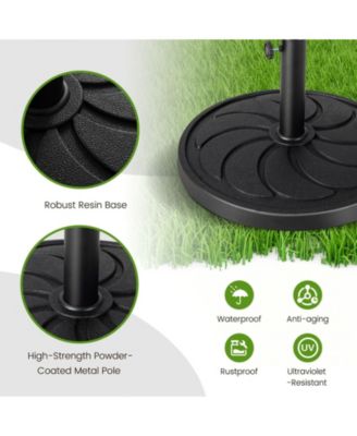 40LBS 21.5Inch Round Outdoor Umbrella Base