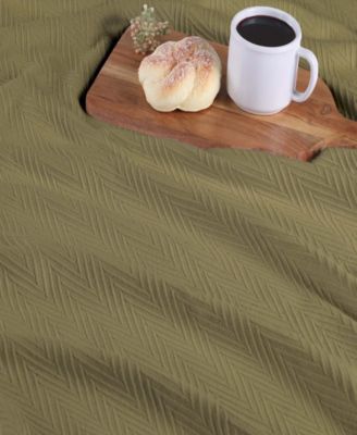 Chevron All-Season Cotton Blanket, Twin