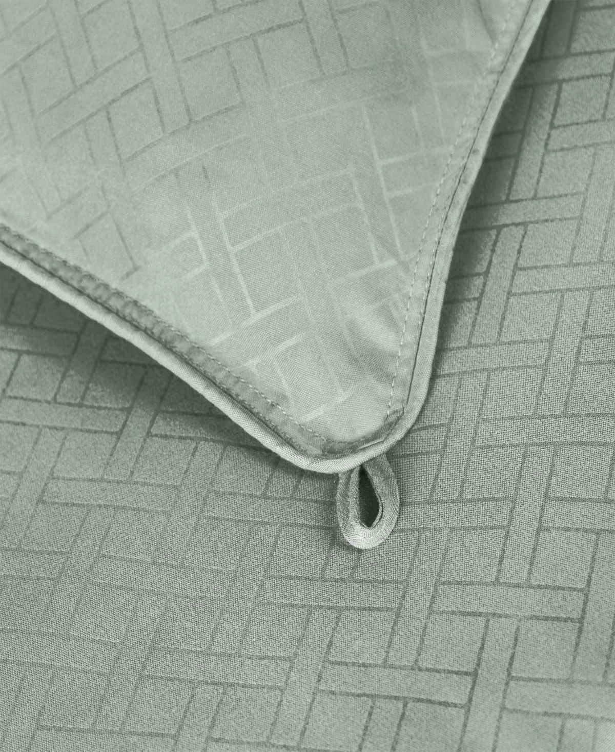 Superior Monochrome Basketweave Plush Microfiber Down Alternative Comforter, Twin Xl In Jade