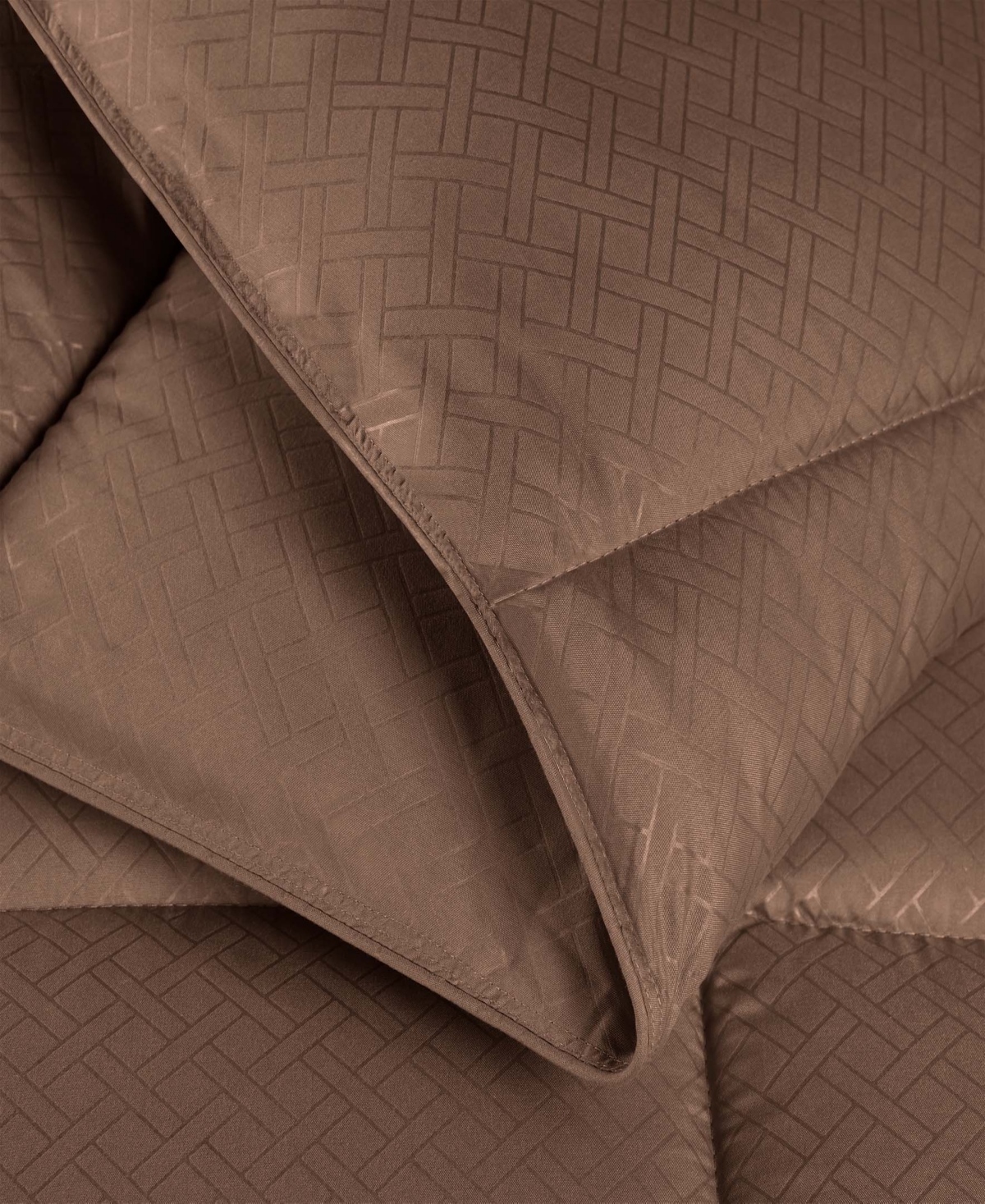 Superior Monochrome Basketweave Plush Microfiber Down Alternative Comforter, Twin Xl In Taupe