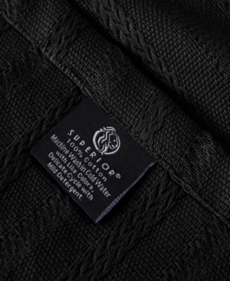 Clara Cotton Textured Striped Lightweight Woven Blanket, Full/Queen