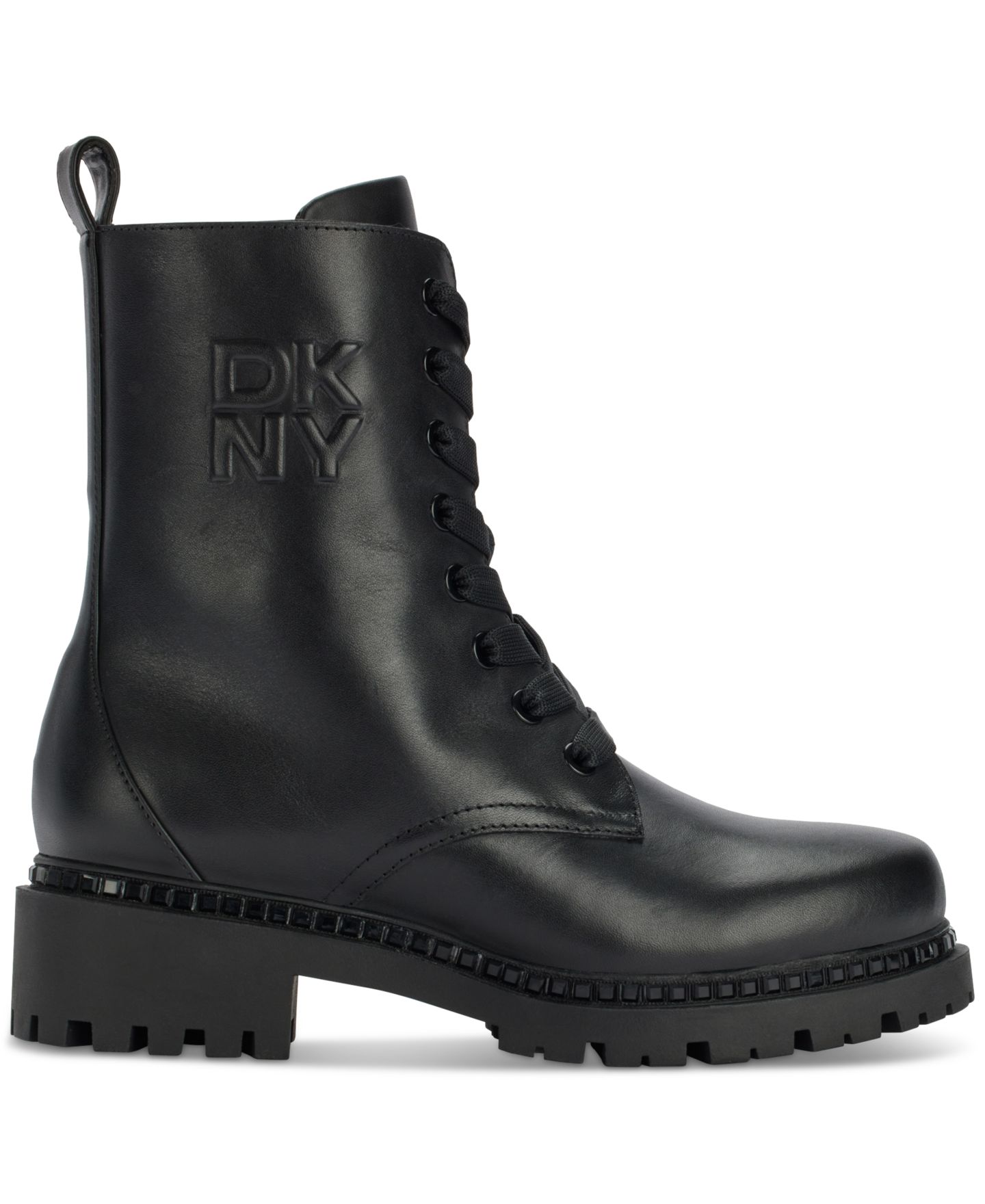 Женские ботинки DKNY Rommily Lace-Up, цвет: Чёрный — фото 2