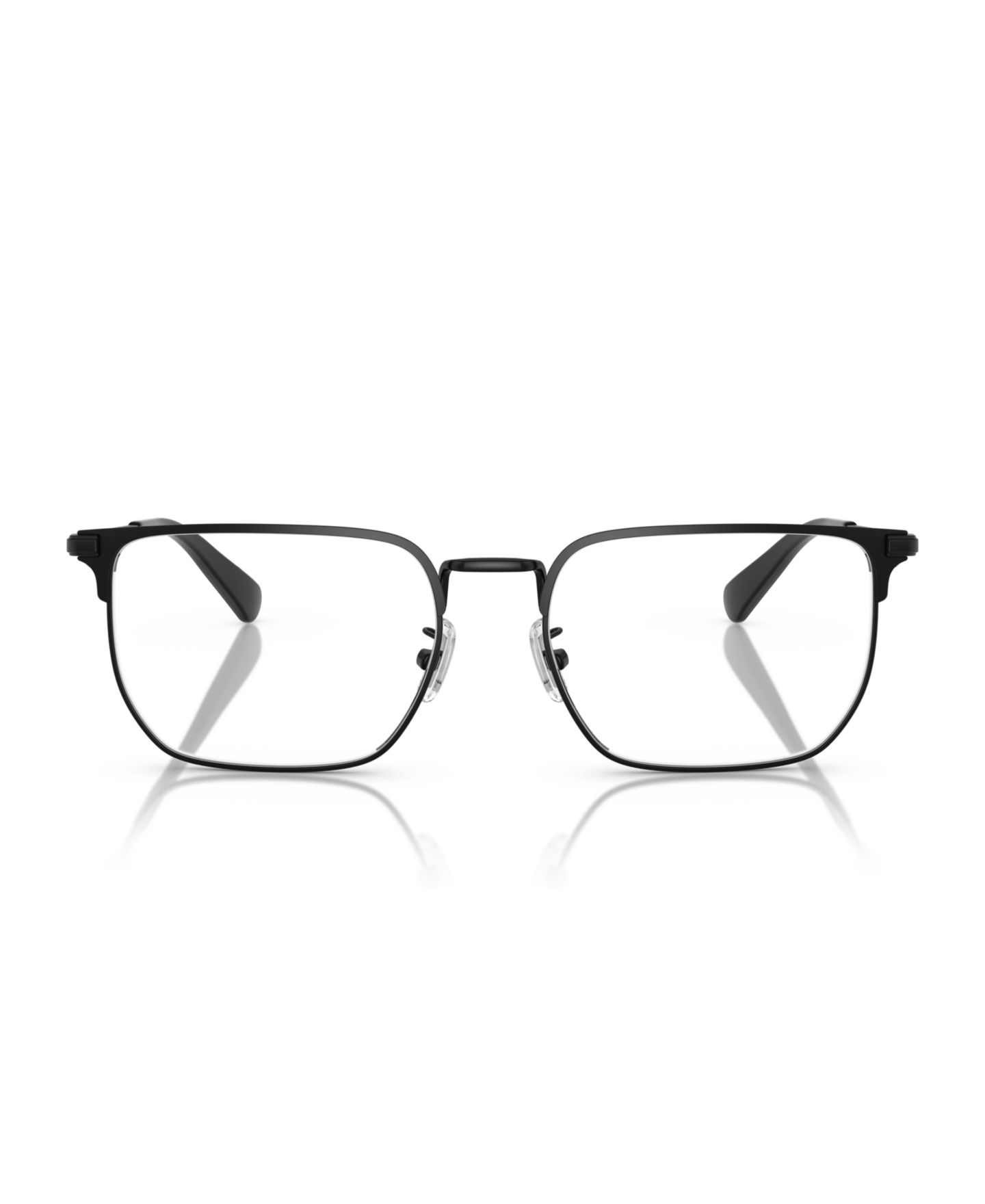 Мужские очки COACH Man Irregular Metal HC5178 Eyeglasses, цвет: Атласный чёрный — фото 2